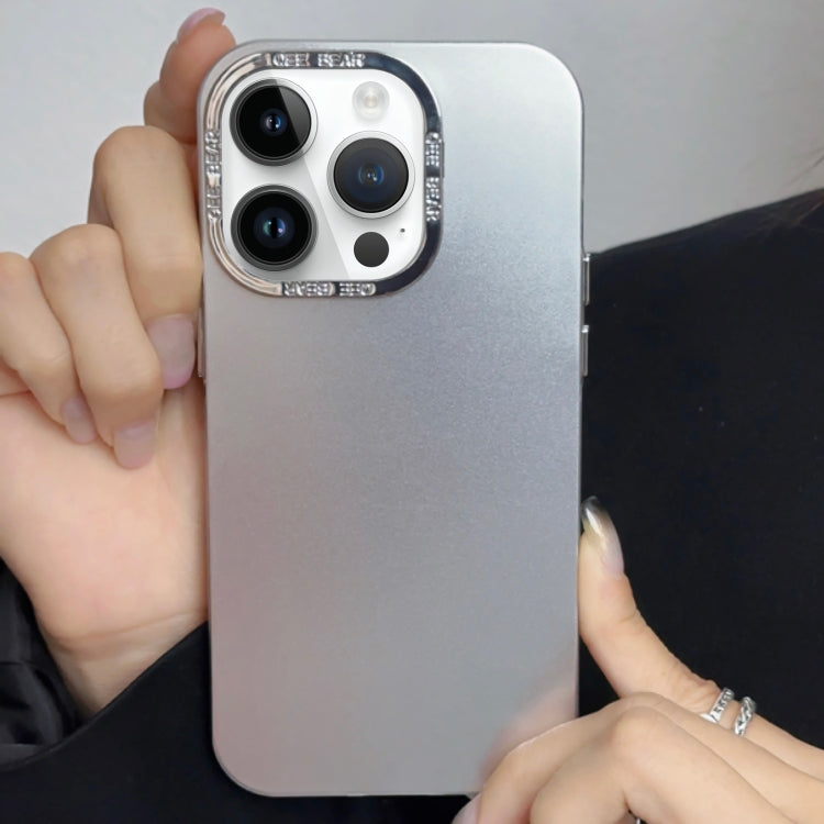 For iPhone 15 Pro Max Electroplated TPU + Acrylic IMD Phone Case(Silver) - HoMEdemic™ 