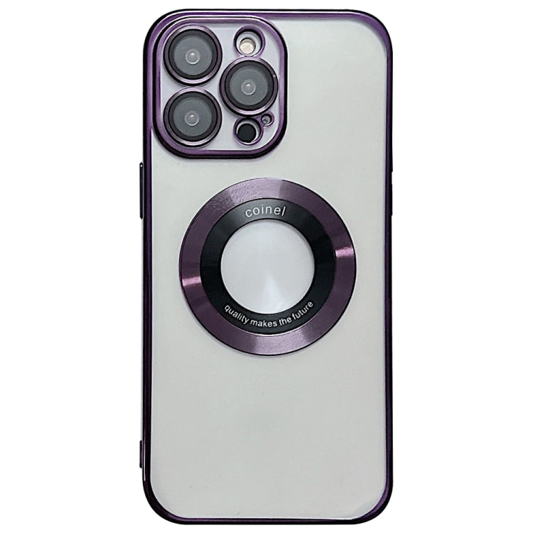 For iPhone 15 Pro Max Electroplating Magsafe TPU Phone Case(Purple) - HoMEdemic™ 