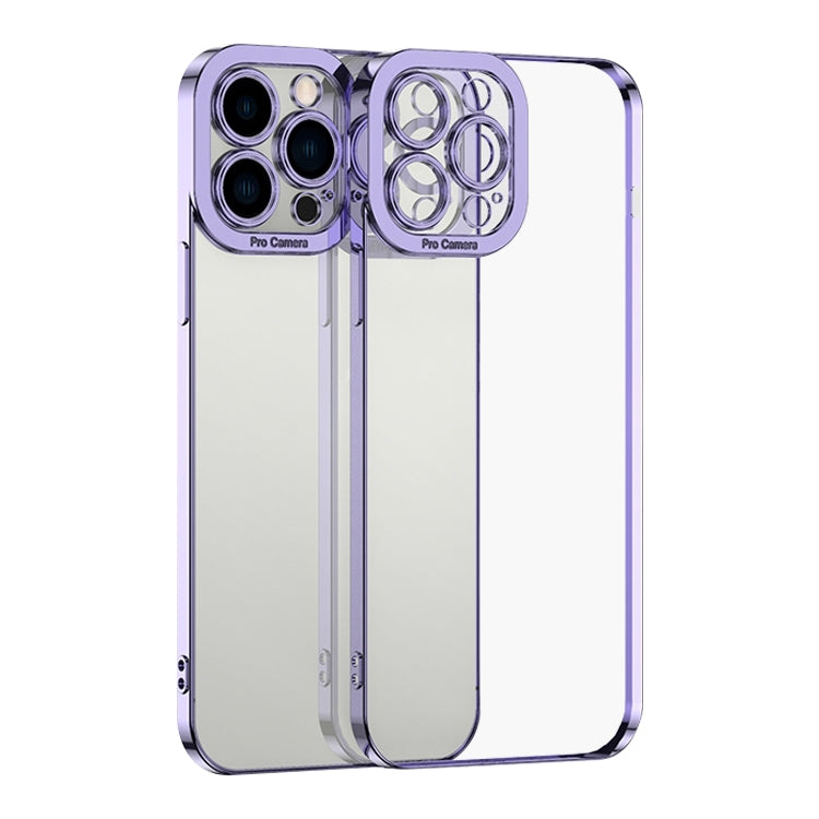 For iPhone 15 Pro Max Electroplating TPU Phone Case(Purple) - HoMEdemic™ 