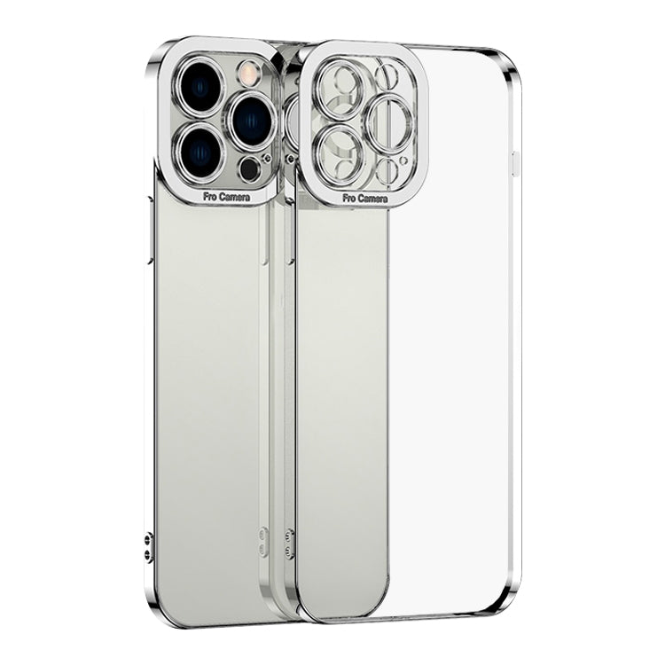For iPhone 15 Pro Max Electroplating TPU Phone Case(Silver) - HoMEdemic™ 