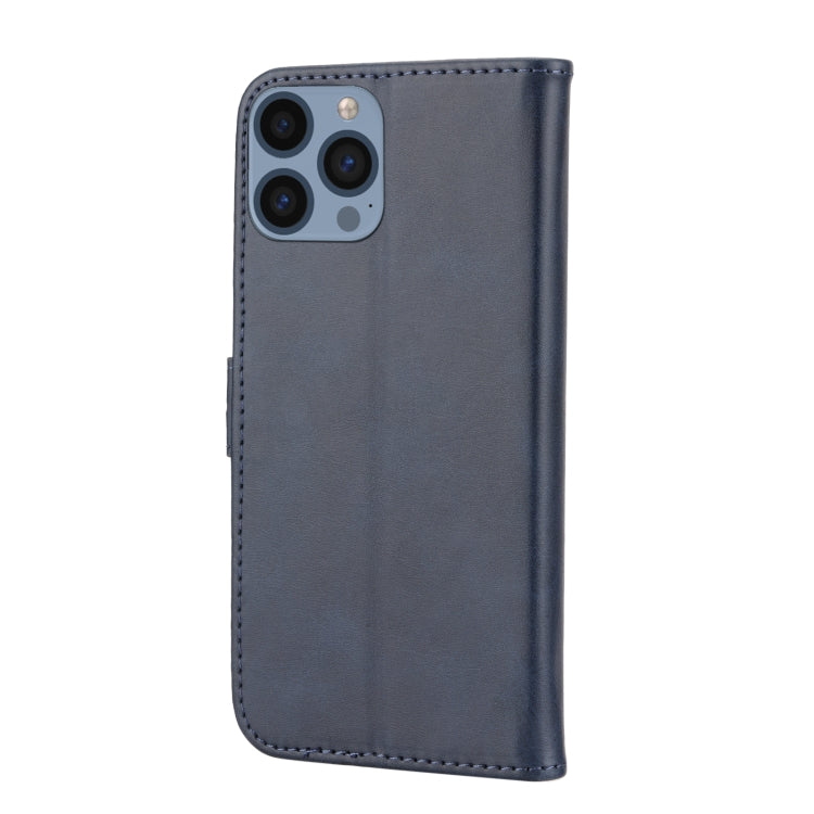 For iPhone 15 Pro Max Embossed Happy Cat Pattern Flip Leather Phone Case(Blue) - HoMEdemic™ 