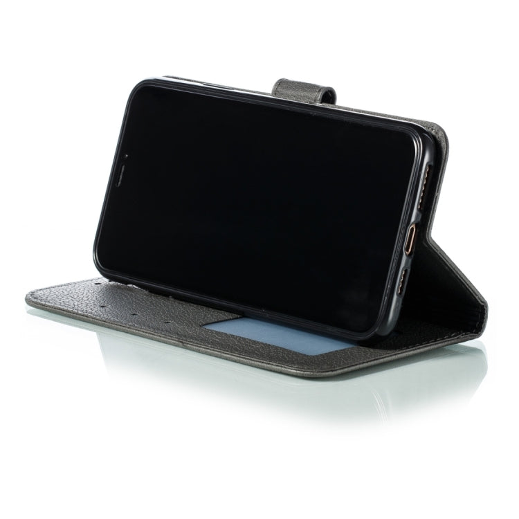 For iPhone 15 Pro Max Feather Pattern Litchi Texture Leather Phone Case(Gray) - HoMEdemic™ 