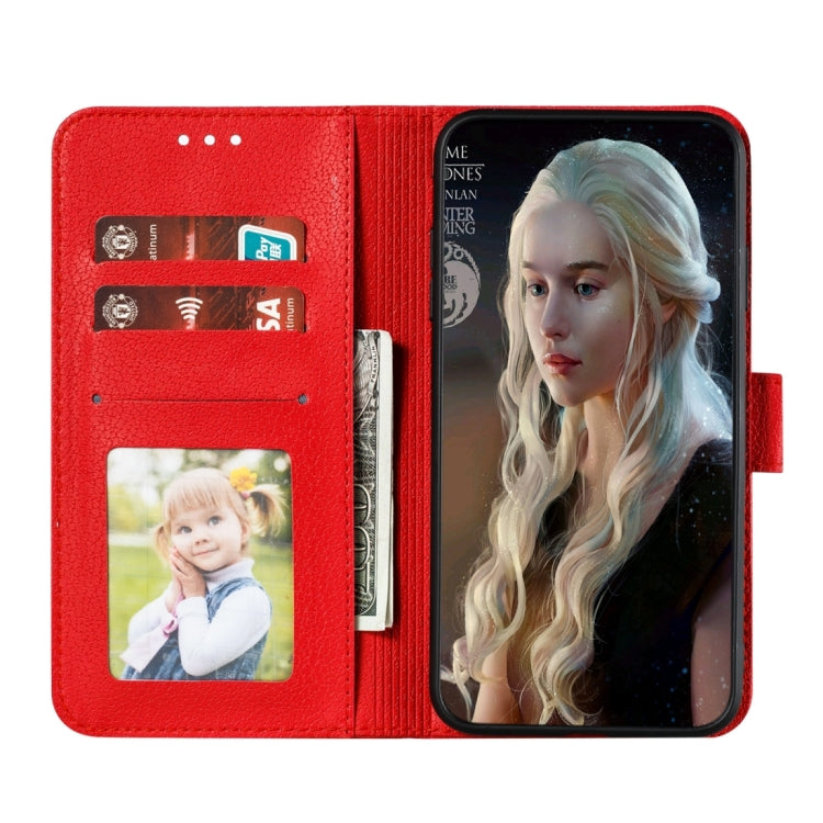 For iPhone 15 Pro Max Feather Pattern Litchi Texture Leather Phone Case(Red) - HoMEdemic™ 