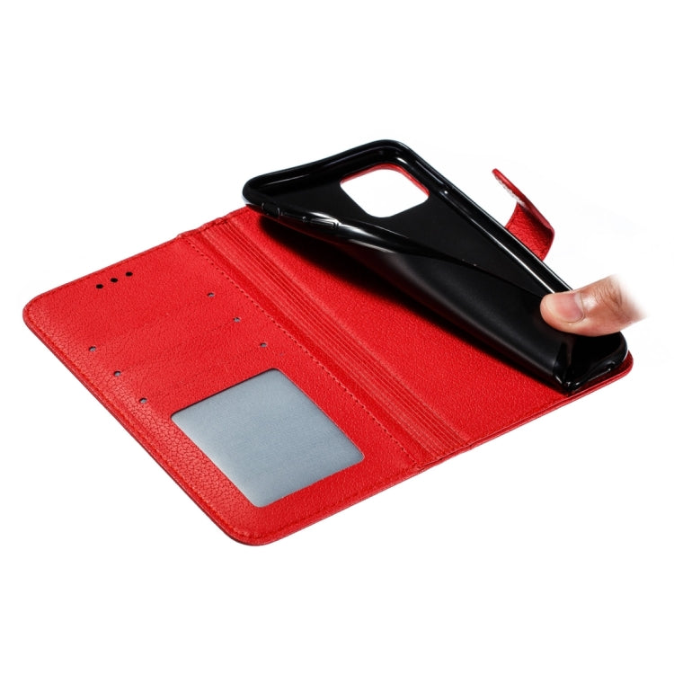 For iPhone 15 Pro Max Feather Pattern Litchi Texture Leather Phone Case(Red) - HoMEdemic™ 