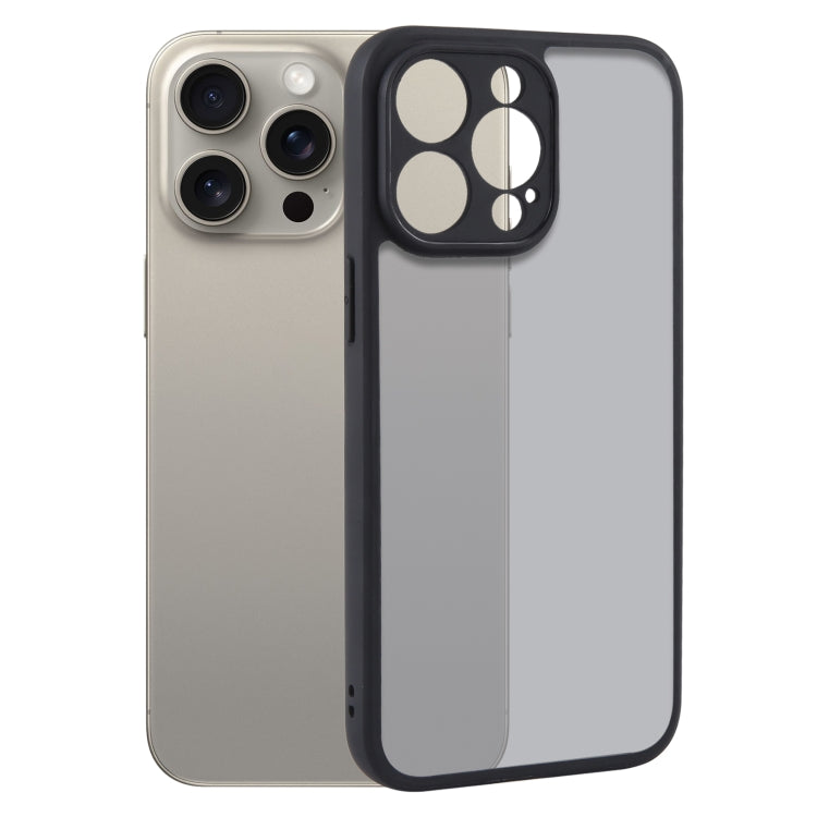 For iPhone 15 Pro Max Fine Pore Matte Black TPU + PC Phone Case - HoMEdemic™ 
