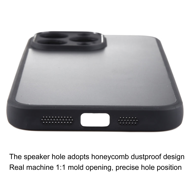 For iPhone 15 Pro Max Fine Pore Matte Black TPU + PC Phone Case - HoMEdemic™ 