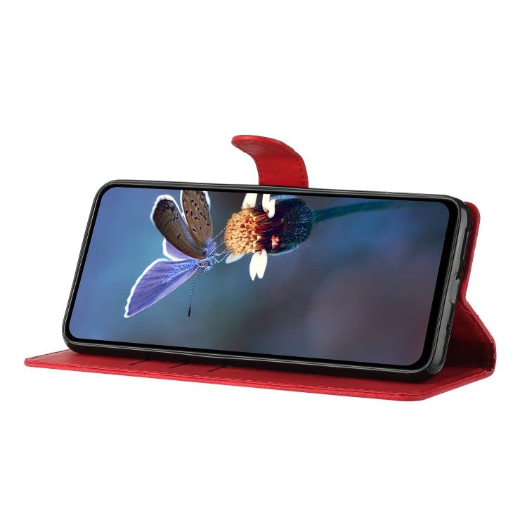 For iPhone 15 Pro Max Flower Butterfly Embossing Pattern Leather Phone Case(Red) - HoMEdemic™ 