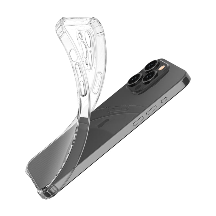 For iPhone 15 Pro Max Four-Corner Shockproof Clear TPU Phone Case(Transparent) - HoMEdemic™ 