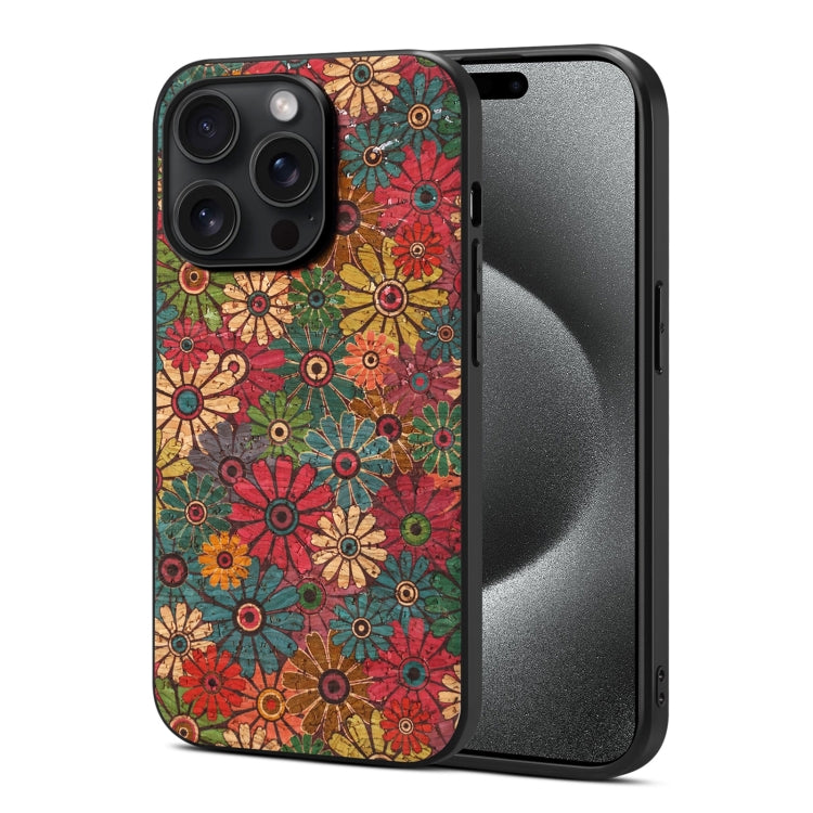For iPhone 15 Pro Max Four Seasons Flower Language Series TPU Phone Case(Spring Green) - HoMEdemic™ 