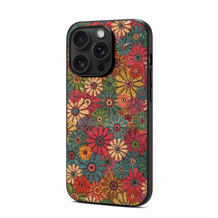 For iPhone 15 Pro Max Four Seasons Flower Language Series TPU Phone Case(Spring Green) - HoMEdemic™ 