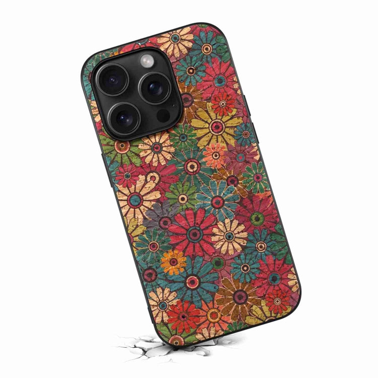 For iPhone 15 Pro Max Four Seasons Flower Language Series TPU Phone Case(Spring Green) - HoMEdemic™ 