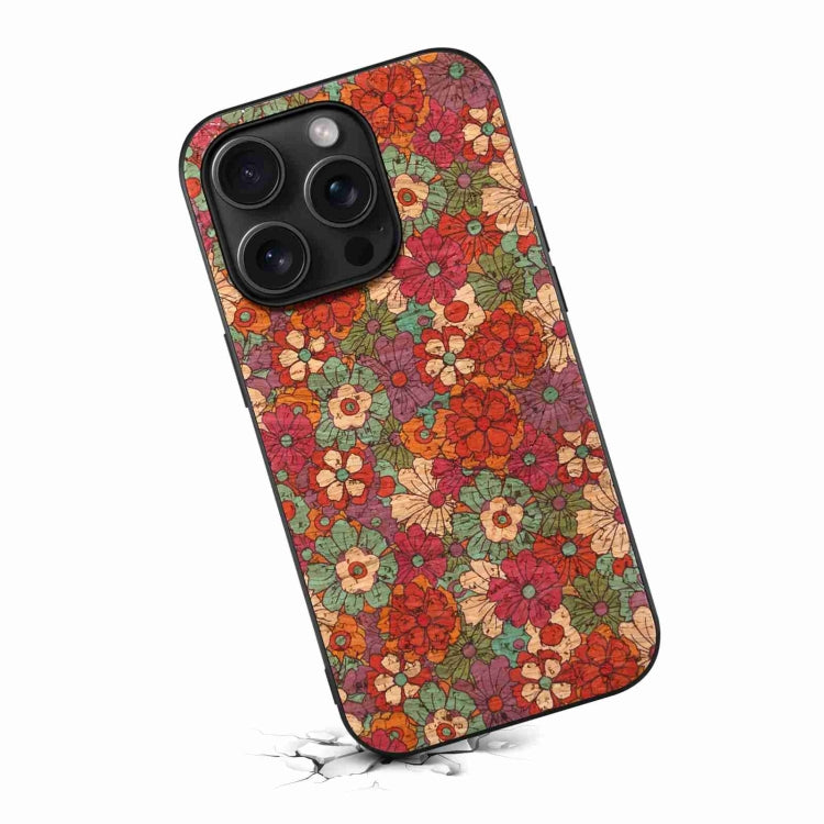 For iPhone 15 Pro Max Four Seasons Flower Language Series TPU Phone Case(Summer Red) - HoMEdemic™ 