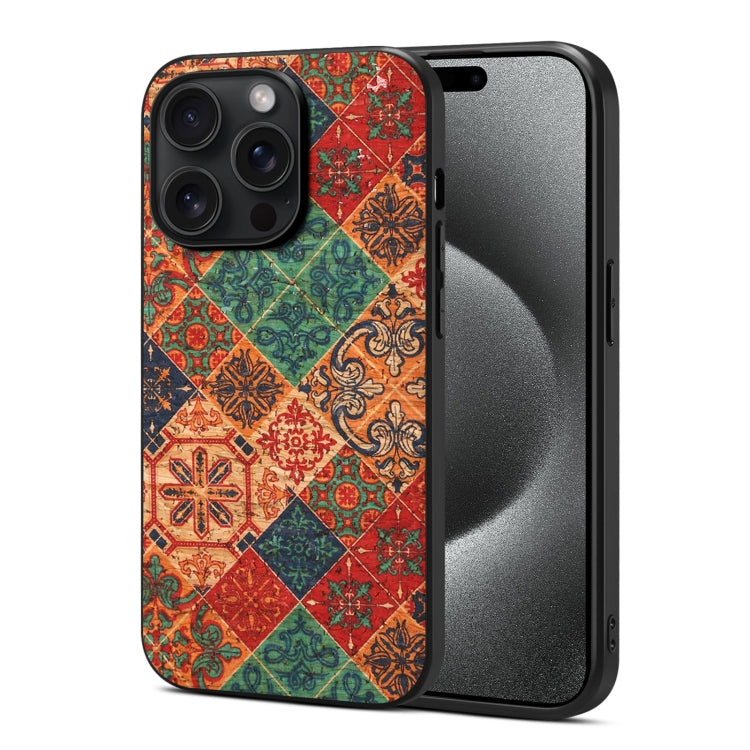 For iPhone 15 Pro Max Four Seasons Flower Language Series TPU Phone Case(Winter Blue) - HoMEdemic™ 