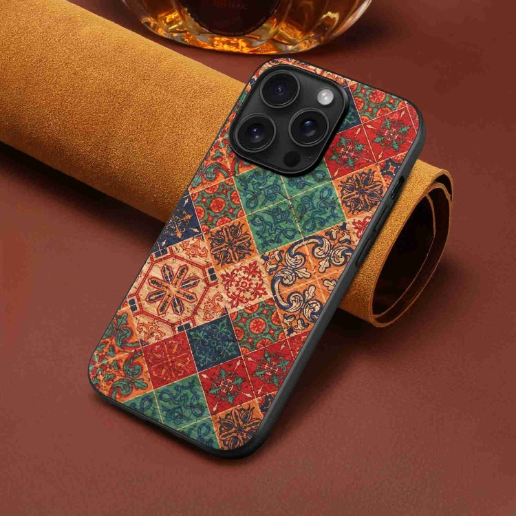 For iPhone 15 Pro Max Four Seasons Flower Language Series TPU Phone Case(Winter Blue) - HoMEdemic™ 