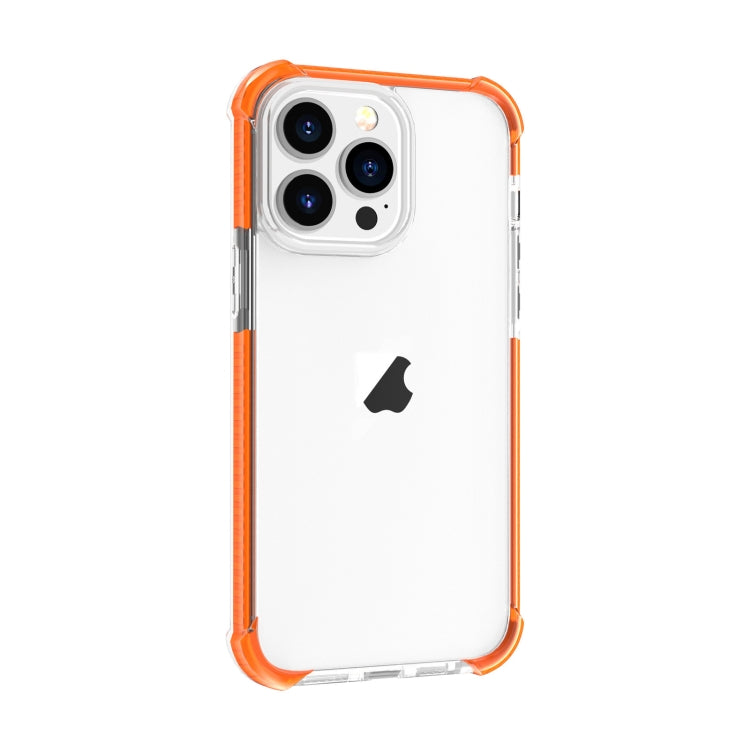 For iPhone 15 Pro Max Four-corner Shockproof TPU Hybrid Acrylic Phone Case(Orange) - HoMEdemic™ 