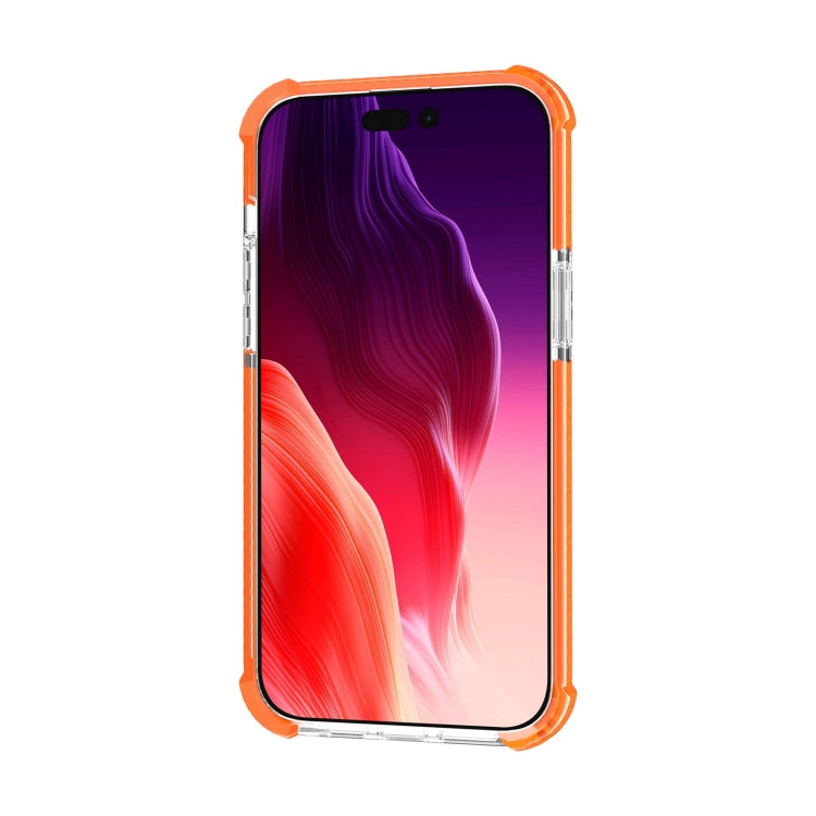 For iPhone 15 Pro Max Four-corner Shockproof TPU Hybrid Acrylic Phone Case(Orange) - HoMEdemic™ 