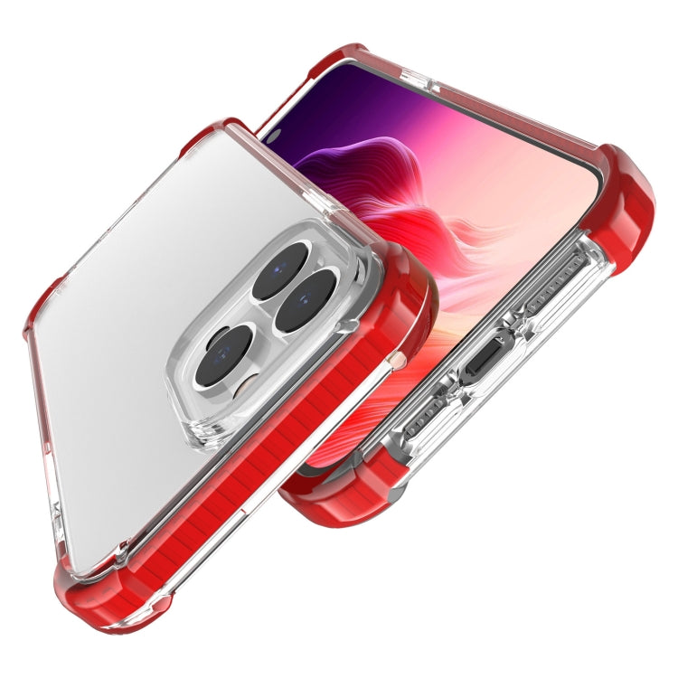 For iPhone 15 Pro Max Four-corner Shockproof TPU Hybrid Acrylic Phone Case(Red) - HoMEdemic™ 