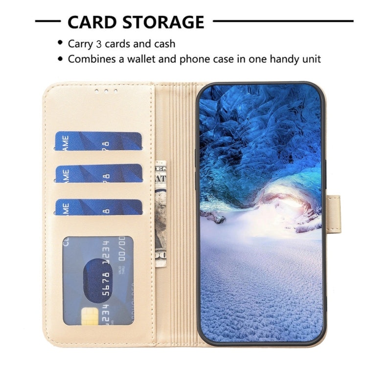 For iPhone 15 Pro Max Four-leaf Embossed Leather Phone Case(Gold) - HoMEdemic™ 