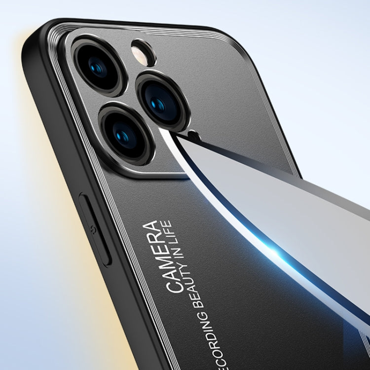 For iPhone 15 Pro Max Frosted Metal Phone Case(Silver) - HoMEdemic™ 