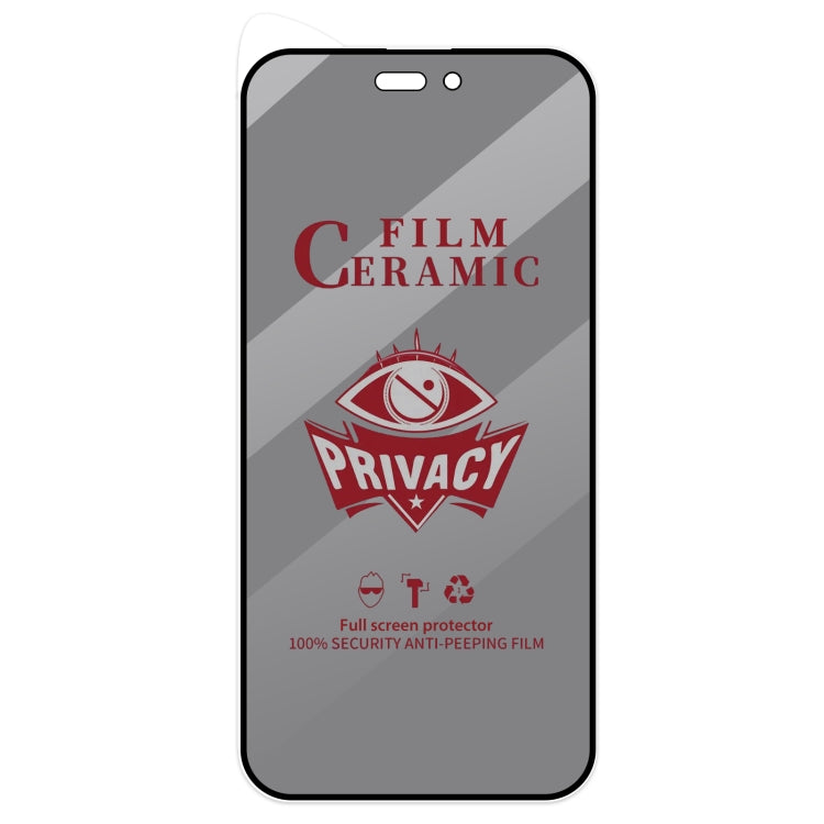 For iPhone 15 Pro Max Full Coverage HD Privacy Ceramic Film - HoMEdemic™ 