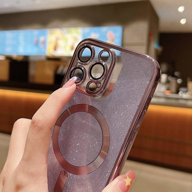 For iPhone 15 Pro Max Glitter Electroplating MagSafe TPU Phone Case(Blue) - HoMEdemic™ 