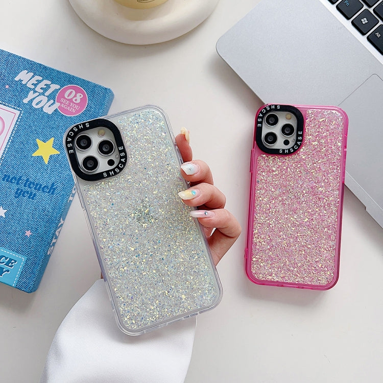 For iPhone 15 Pro Max Glitter Epoxy Shockproof Phone Case(Purple) - HoMEdemic™ 