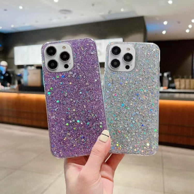 For iPhone 15 Pro Max Glitter Sequins Epoxy TPU Phone Case(Gold) - HoMEdemic™ 