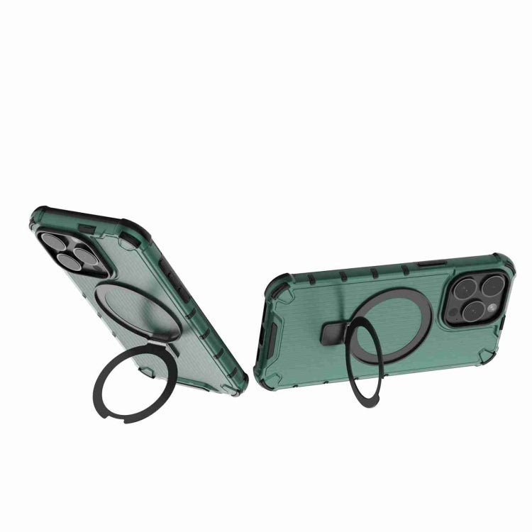 For iPhone 15 Pro Max Grating Holder Shockproof Phone Case(Green) - HoMEdemic™ 