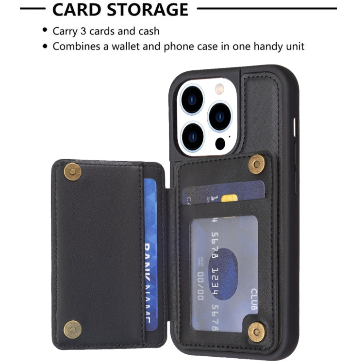 For iPhone 15 Pro Max Grid Card Slot Holder Phone Case(Black) - HoMEdemic™ 