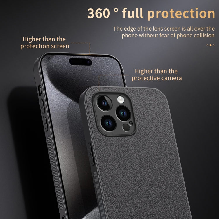 For iPhone 15 Pro Max HUIYI Leather Magnetic Phone Case(Black) - HoMEdemic™ 