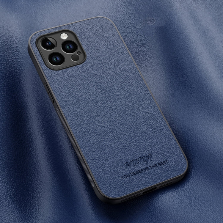 For iPhone 15 Pro Max HUIYI Leather Magnetic Phone Case(Blue) - HoMEdemic™ 