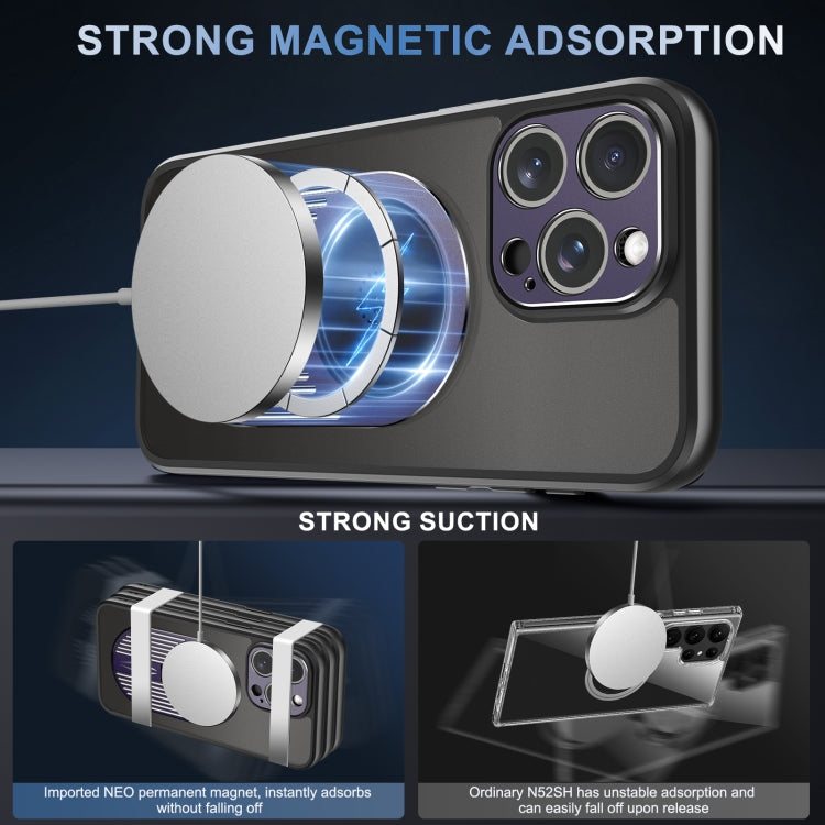 For iPhone 15 Pro Max Heat Dissipation Aromatherapy MagSafe Holder Phone Case(Purple) - HoMEdemic™ 