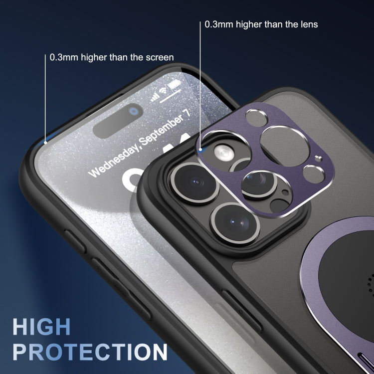 For iPhone 15 Pro Max Heat Dissipation Aromatherapy MagSafe Holder Phone Case(Purple) - HoMEdemic™ 