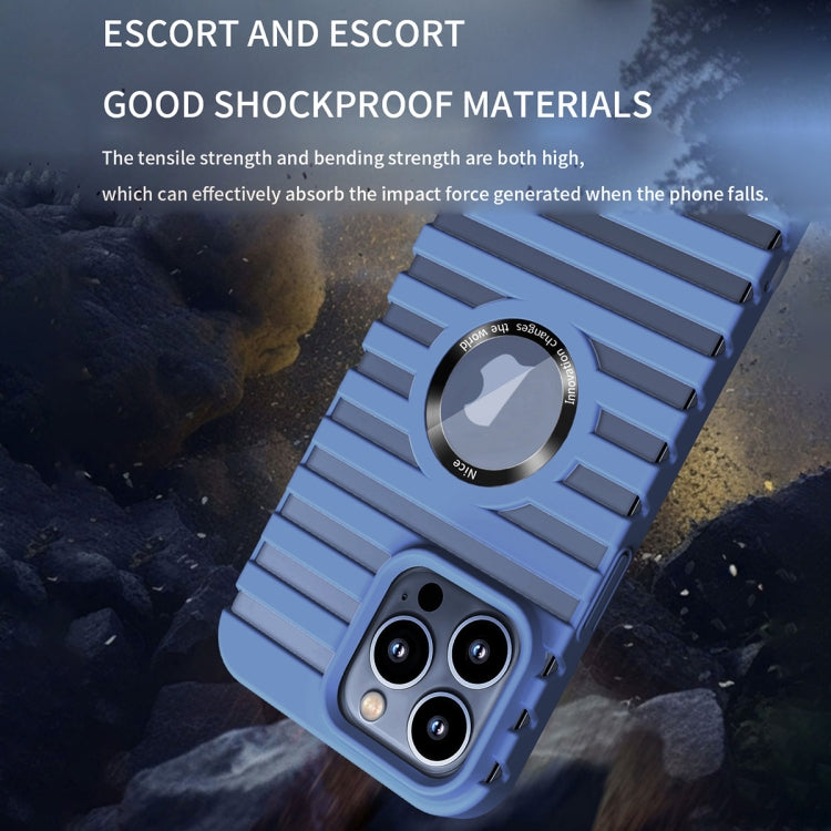 For iPhone 15 Pro Max Hollow Heat Dissipation MagSafe Magnetic PC Phone Case(Pink) - HoMEdemic™ 