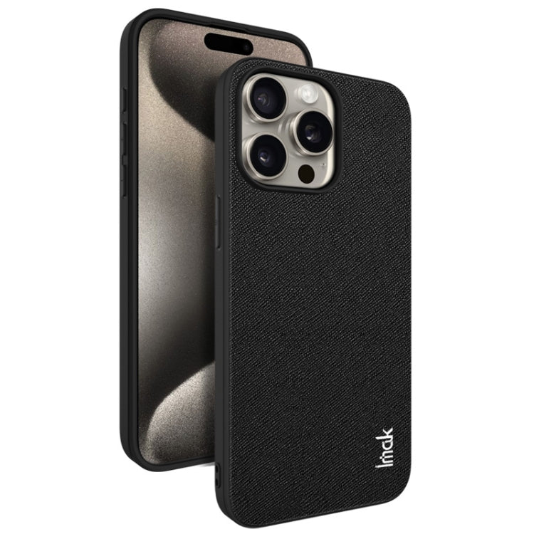 For iPhone 15 Pro Max IMAK LX-5 Series Shockproof PC + PU + TPU Protective Phone Case(Cross Texture) - HoMEdemic™ 