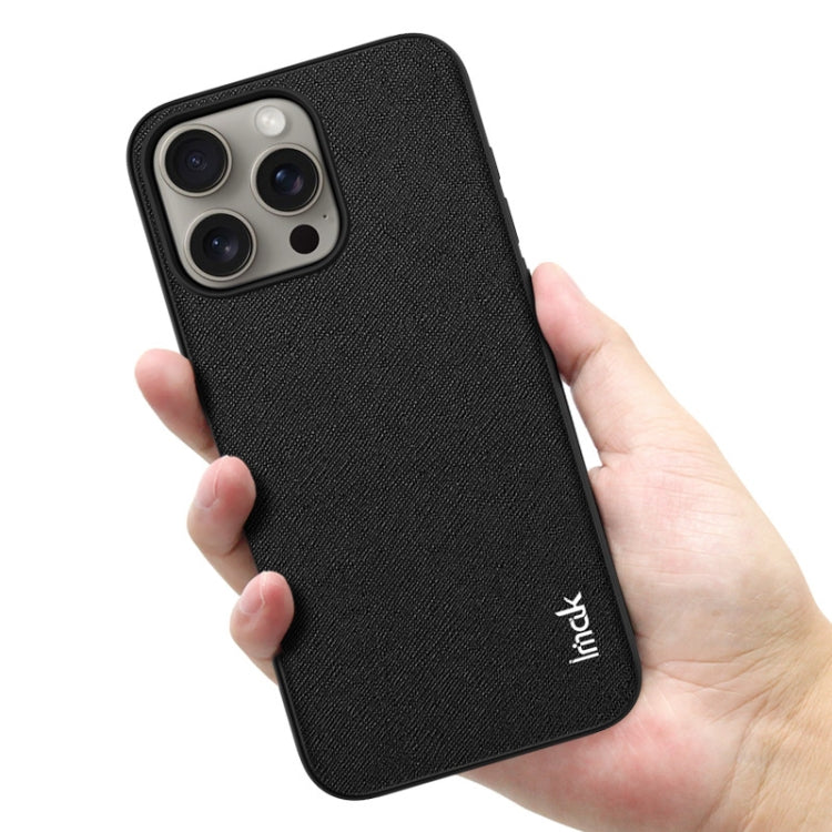 For iPhone 15 Pro Max IMAK LX-5 Series Shockproof PC + PU + TPU Protective Phone Case(Cross Texture) - HoMEdemic™ 
