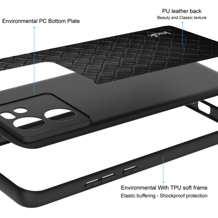 For iPhone 15 Pro Max IMAK LX-5 Series Shockproof PC + PU + TPU Protective Phone Case(Weaving Texture) - HoMEdemic™ 