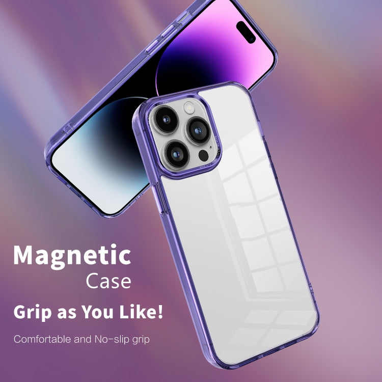 For iPhone 15 Pro Max Ice Color Clear PC Hybrid TPU Phone Case(Grey) - HoMEdemic™ 