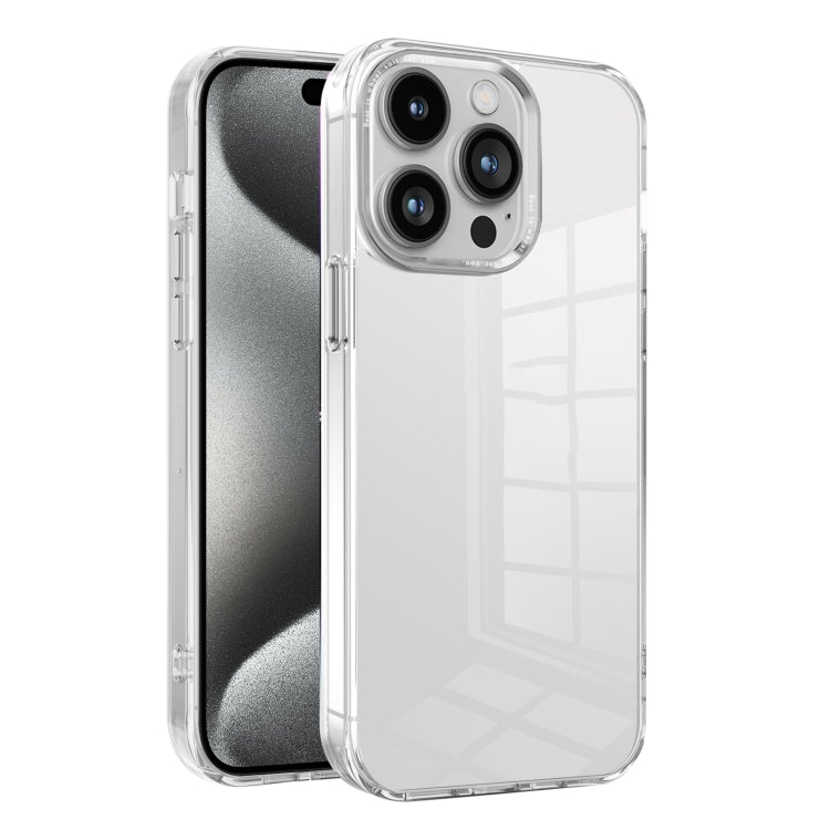 For iPhone 15 Pro Max Ice Color Clear PC Hybrid TPU Phone Case(White) - HoMEdemic™ 