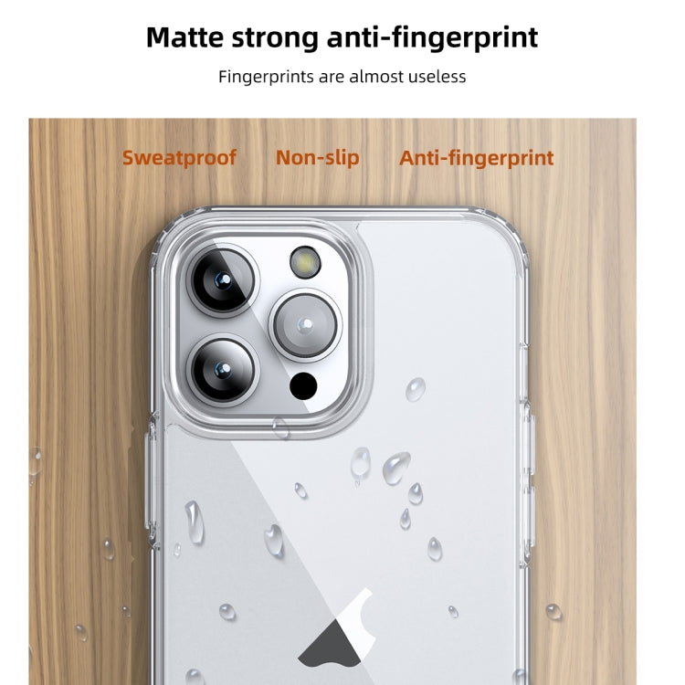 For iPhone 15 Pro Max Ice Crystal Transparent PC + TPU Phone Case(Grey) - HoMEdemic™ 