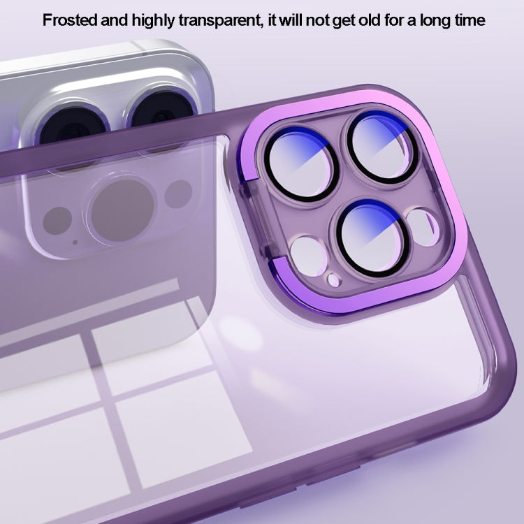 For iPhone 15 Pro Max Invisible Lens Bracket Matte Transparent MagSafe Phone Case(Pink) - HoMEdemic™ 