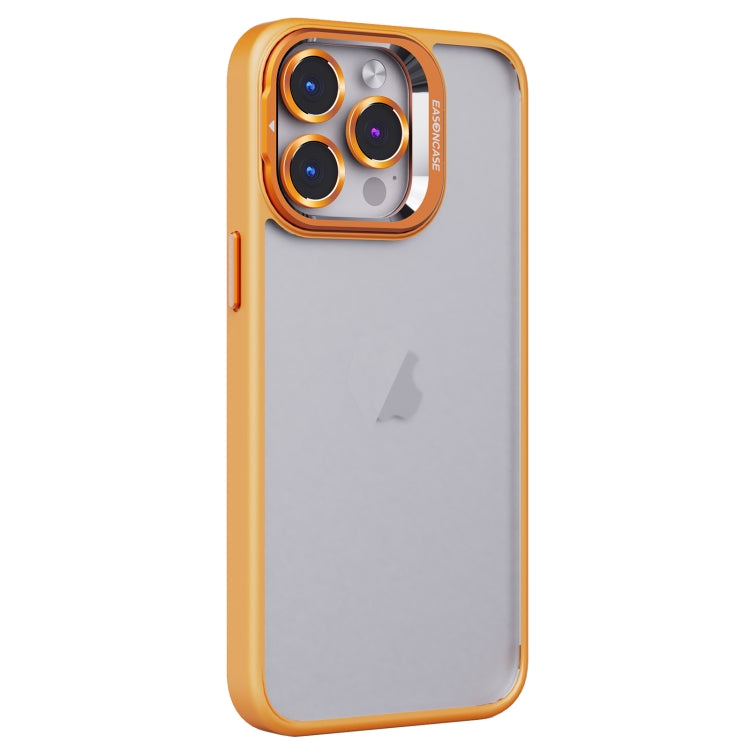 For iPhone 15 Pro Max Invisible Lens Holder PC + TPU Frosted Phone Case(Orange) - HoMEdemic™ 