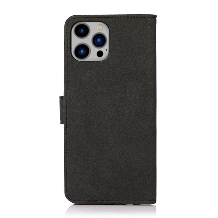 For iPhone 15 Pro Max KHAZNEH Matte Texture Leather Phone Case(Black) - HoMEdemic™ 