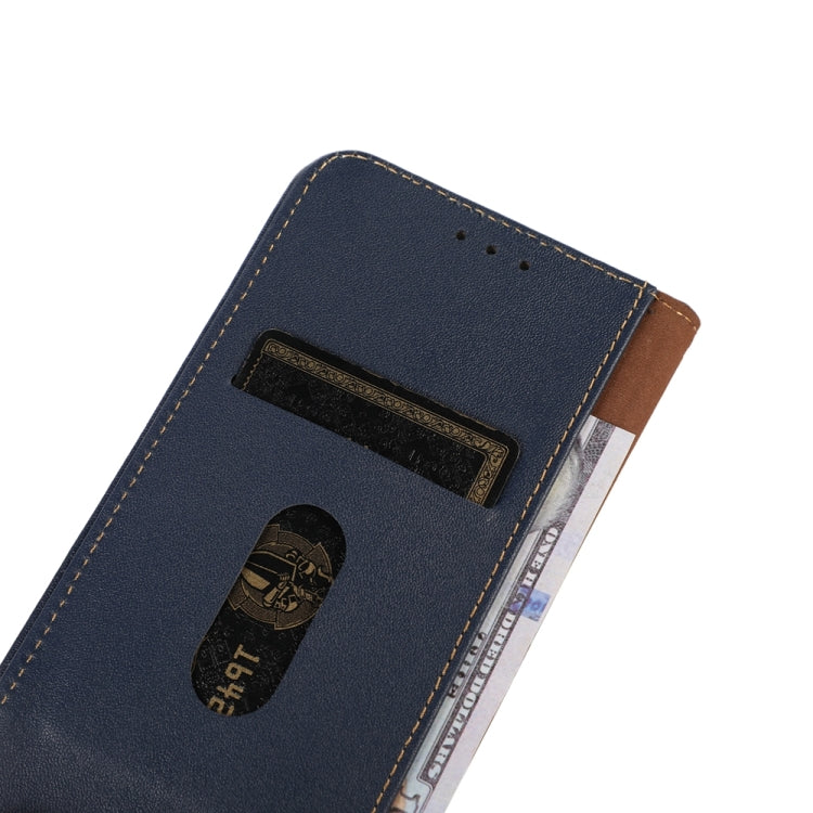 For iPhone 15 Pro Max KHAZNEH Nappa Top Layer Cowhide Leather Phone Case(Blue) - HoMEdemic™ 