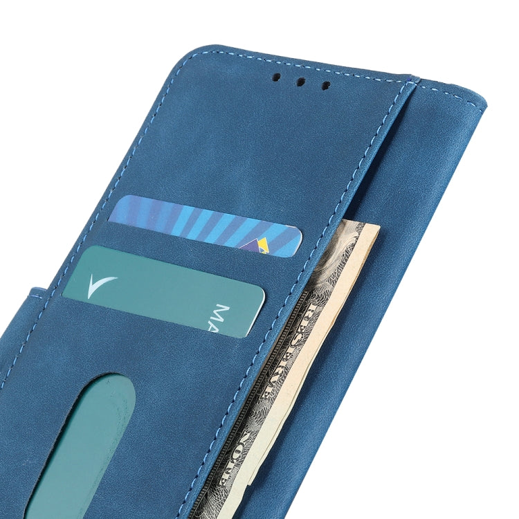 For iPhone 15 Pro Max KHAZNEH Retro Texture Leather Phone Case(Blue) - HoMEdemic™ 