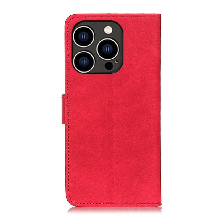 For iPhone 15 Pro Max KHAZNEH Retro Texture Leather Phone Case(Red) - HoMEdemic™ 