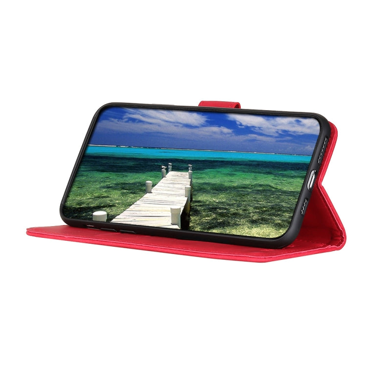 For iPhone 15 Pro Max KHAZNEH Retro Texture Leather Phone Case(Red) - HoMEdemic™ 
