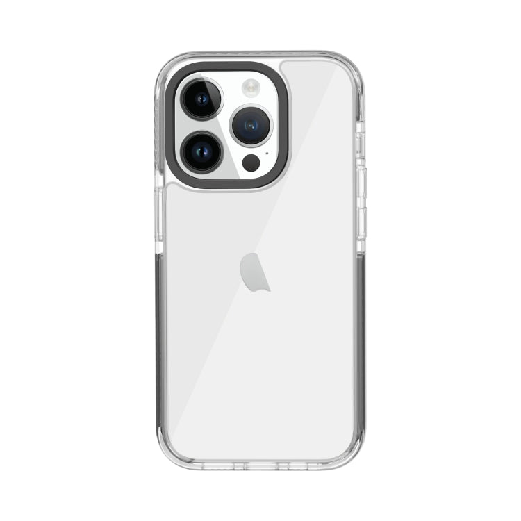 For iPhone 15 Pro Max Kingsteel Wolf Transparent Phone Case(Black) - HoMEdemic™ 