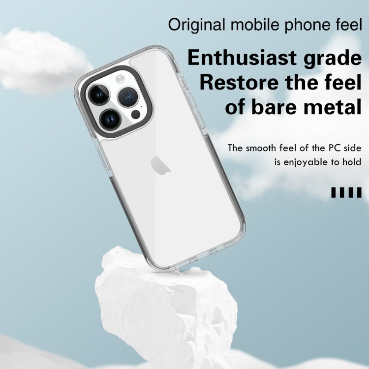 For iPhone 15 Pro Max Kingsteel Wolf Transparent Phone Case(Black) - HoMEdemic™ 
