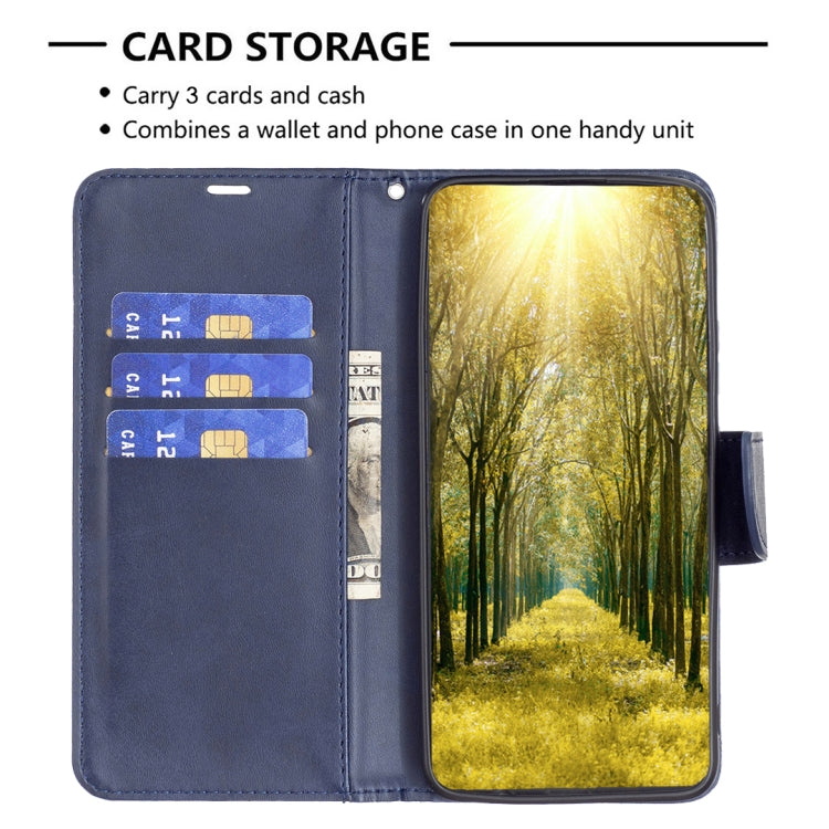 For iPhone 15 Pro Max Lambskin Texture Pure Color Flip Leather Phone Case(Blue) - HoMEdemic™ 